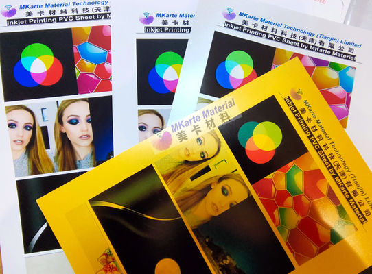 A3 A4 Inkjet Pvc Sheet Màu vàng / bạc cho máy in phun Epson