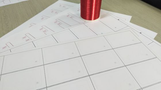 PVC RFID Smart Card Inlay / Prelam Sheets Cho thẻ RFID Sản xuất chip Fudad F08
