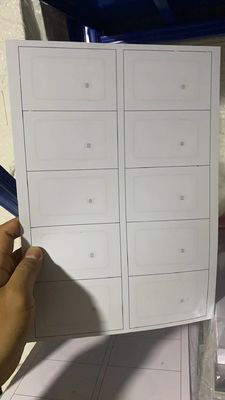 PVC RFID Card Inlay / Prelam Sheet With ID TK4168/IC F08 Chip Cho sản xuất thẻ RFID thông minh