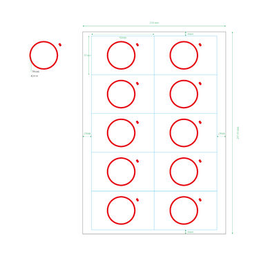 Rfid Inlay / Prelam Sheets A4 Ic Fudan F08 Chip Để sản xuất thẻ RFID