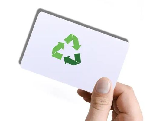 Hình giấy nhựa PVC tái chế có thể in được màu trắng 0,3mm thân thiện với môi trường cho sản xuất thẻ Smat