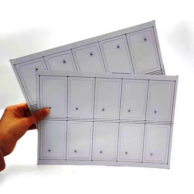 IC Fudad F08 Chip PVC RFID Smart Card Inlay / Prelam Sheets Để sản xuất thẻ RFID