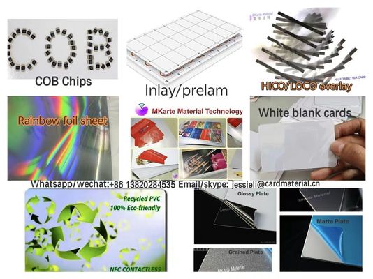 Bảng in thẻ PVC tái chế 0.3mm Bảng in kỹ thuật số PVC Card Vật liệu nhựa