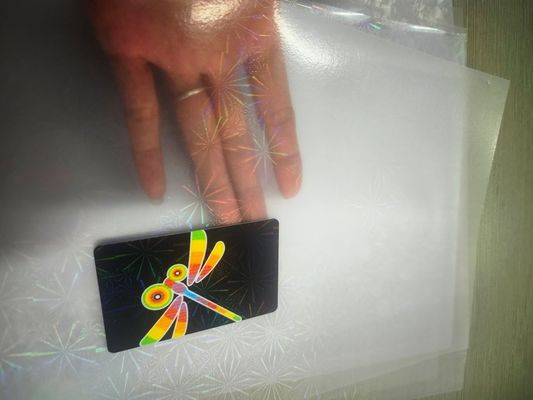 Hologram Overlay cho thẻ đặc biệt / Laser Film Film / PVC phủ Ovelay / Laser Hologram