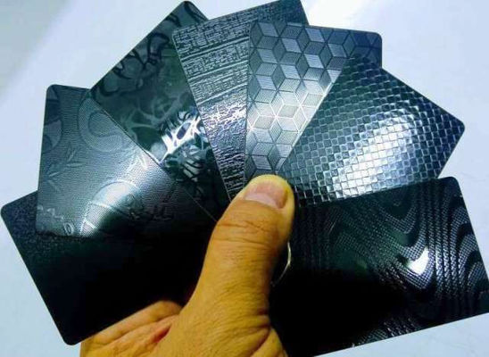 A3 + kích thước thẻ Lamination tấm thép bóng mờ mô hình lụa kết thúc cho sản xuất thẻ nhựa