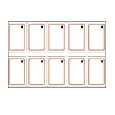 3*8 4*8 6*8 Layout RFID Inlay Prelam PVC Inlay Sheet RFID Contactless Card Sheet Cho sản xuất thẻ nhựa