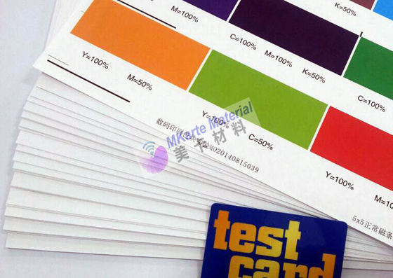 1.45±0.05g/Cm3 mật độ HP Indigo in kỹ thuật số một mặt Bảng PVC cho các giải pháp thẻ nhựa