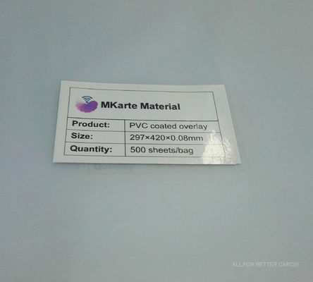 0.04-0.1mm dày A3 hoặc tùy chỉnh PVC phủ lớp phủ MCO-W điểm cao và sức chịu kéo