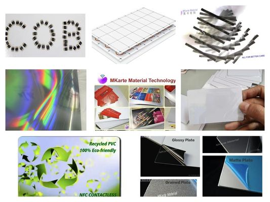 0.08mm PVC phủ lớp phủ Vicat điểm làm mềm C ≥76±2 Phim Hologram cho các sản phẩm thẻ