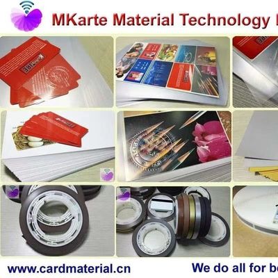 110-150C Nhiệt độ Laminating Hico 0.06mm Magnetic Strip Coated Overlay cho thẻ từ