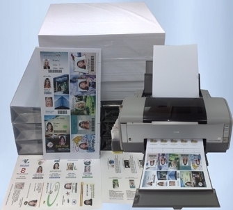 Bảng thẻ PVC hai mặt injet cho máy injet Epson và Cannon Độ khoan dung kích thước /-0.5mm MIP-DS-W