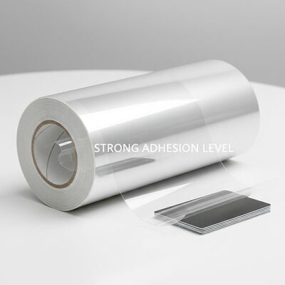 Phim phủ PVC trong suốt với độ dày 0,04-1,0mm và mức độ bám chặt chẽ cho sơn thẻ nhựa