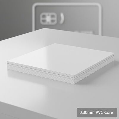 0.30mm Độ dày Offset in ấn PVC tấm lõi cho sản xuất thẻ ngân hàng