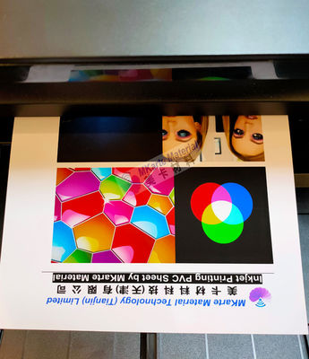 Bạc Inkjet In PVC Tấm A4 Kích thước A4 với độ bám mực tuyệt vời