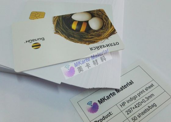 Tấm PVC in kỹ thuật số Konica A4 A4 để làm thẻ nhựa PVC