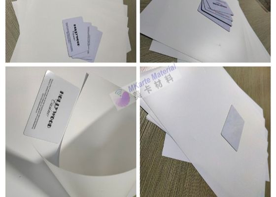 Chất liệu thân thẻ thông minh Tấm Petg trắng với độ ổn định hóa học cao