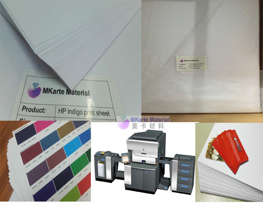 Vật liệu thẻ PVC in kỹ thuật số Fuji - Xerox để sản xuất thẻ IC