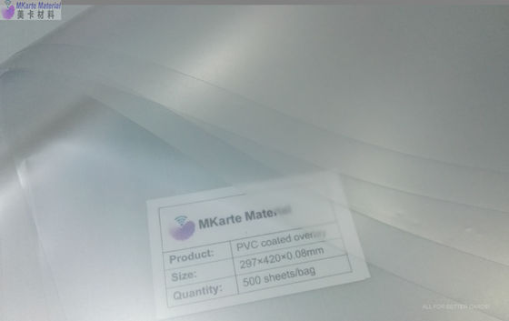 Lớp phủ tráng PVC trong suốt 0,1mm 6,0 N / Cm 40 MPa