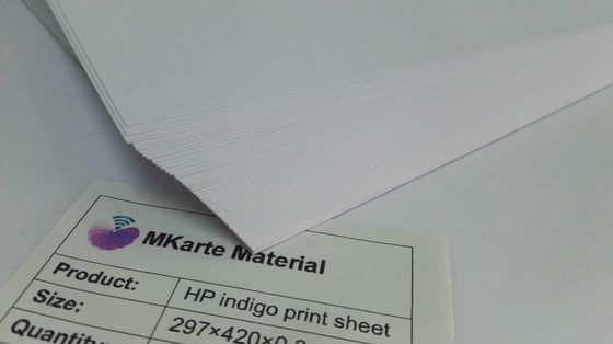 In kỹ thuật số HP Indigo Tấm thẻ nhựa PVC 400 Micron