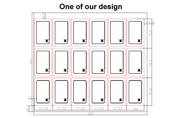 PVC RFID Card Inlay / Prelam Sheet With ID TK4168/IC F08 Chip Cho sản xuất thẻ RFID thông minh