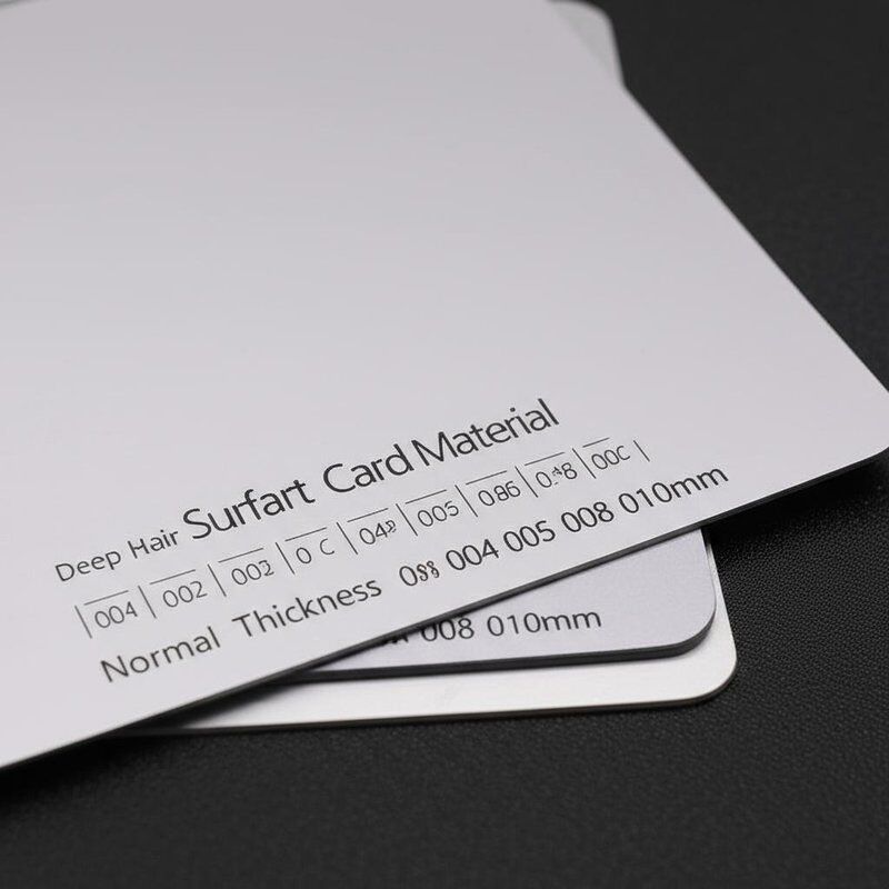 Deep Hairline Surface Smart Card Material Featuring Thermal Transmission 004calCcmsec at 20C and Normal Thickness Ranging 004 005 006 008 010mm