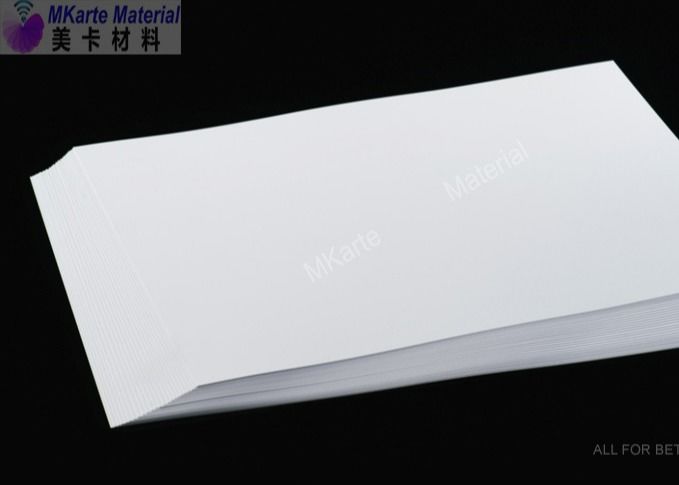 Tấm lõi Pvc có thể in một mặt Màu trắng thông thường / Supper White