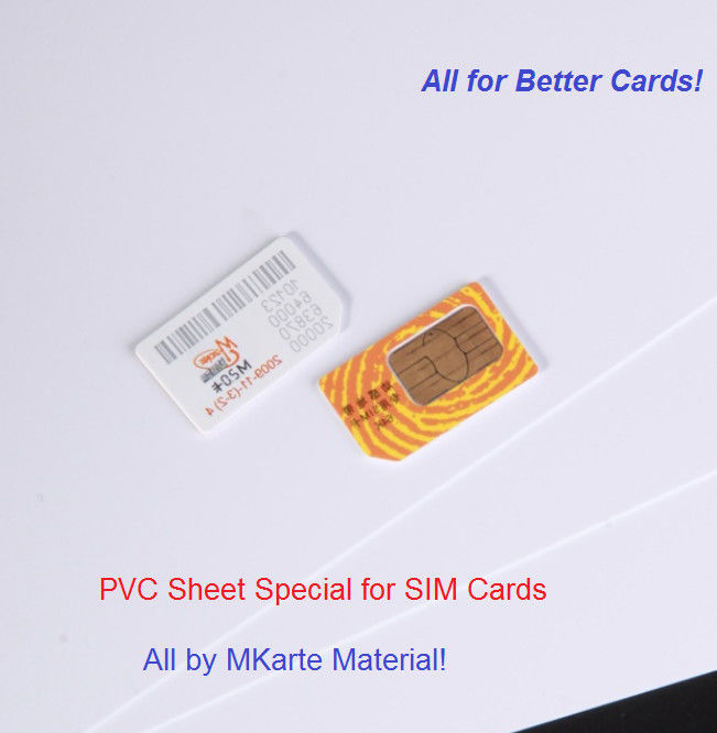 Vật liệu tấm đặc biệt Tấm nhựa PVC cho sản xuất thân thẻ SIM