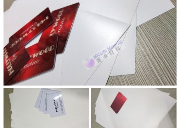 Tấm lõi nhựa cứng PETG trắng mỏng cho sản xuất thân thẻ PETG