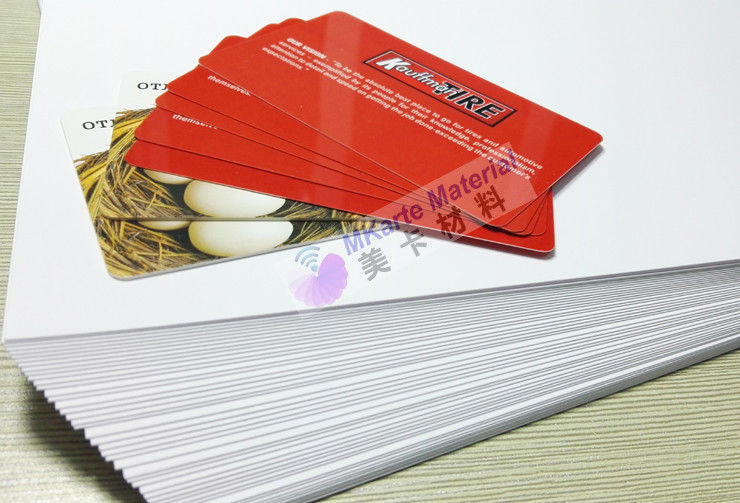 In kỹ thuật số Hp Indigo A4 Tấm PVC một mặt để sản xuất thẻ thông minh